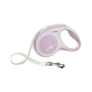 Comfort-Grip Retractable Tape Dog Leash, 3 m, XS, Rose
