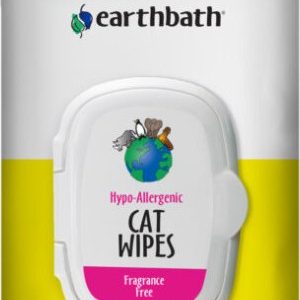Hypoallergenic Fragrance-Free Cat Grooming Wipes, 100 Count