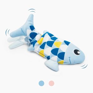 Motion-Activated Fish Cat Toy with Catnip Pocket, 20.5 cm