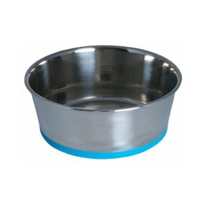 Non-Slip Stainless Steel Dog Bowl, 1050 ml, Blue